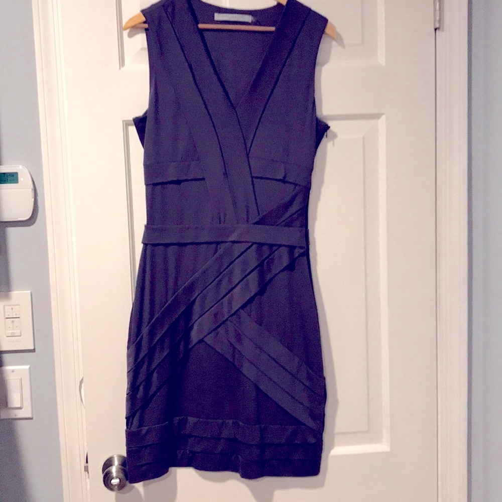 Marc New York Pleated stretch cocktail dress